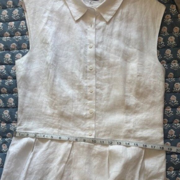 NWOT REFORMATION Prim Linen Midi Dress // White // Size 12 - Picture 9 of 10